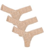 Hanky Panky 3-pack Low Rise Thong Beige