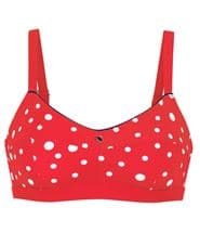 Abecita Pompom Kanters Soft Bikini Bra Coralred