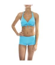 Damella Bikini Halterneck Bra And Hipster Set Aqua