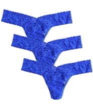 Hanky Panky 3-pack Low Rise Thong Cornblue