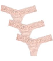 Hanky Panky 3-pack Low Rise Thong Vanilla