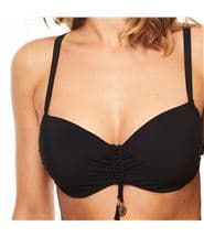 Chantelle Eivissa Memory Half-Cup Bikini Bra Black