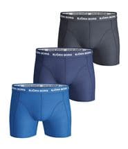 Björn Borg 3-pack Essential Shorts Navy/Blue