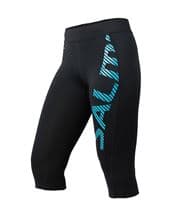 Salming Capri Logo Tights Women Black/Blue