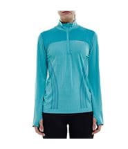 Salming Seamless Halfzip Women Turquoise