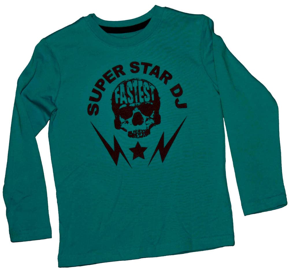 T-shirt, Super Star DJ med lange ærmer