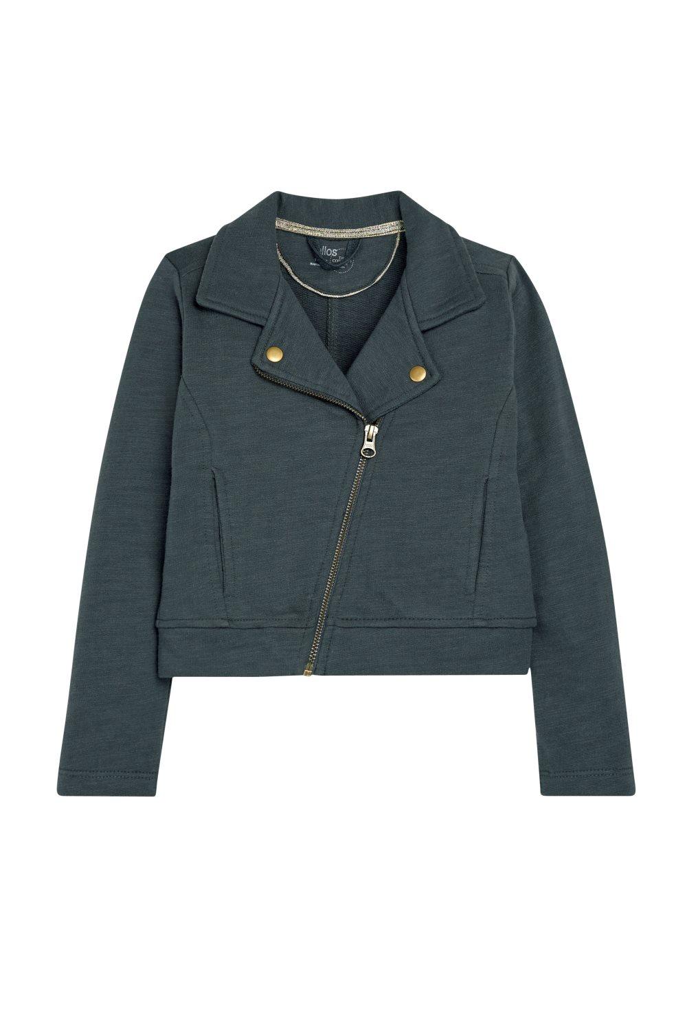 Sweatshirt med krave