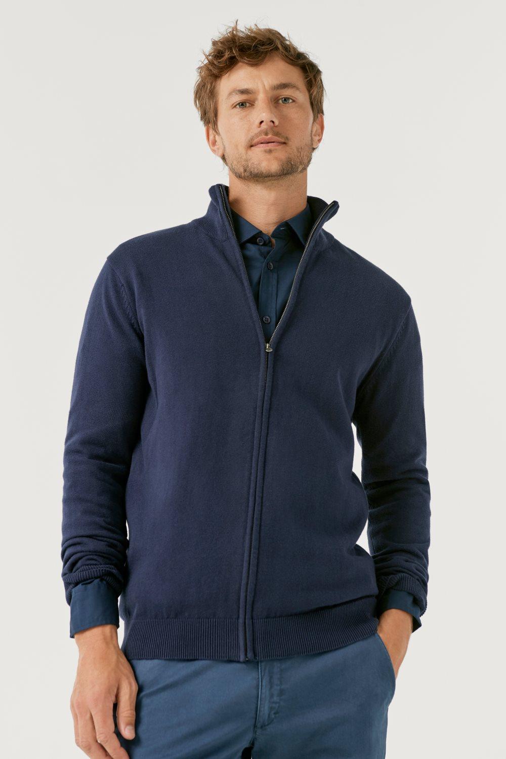 Cardigan med glidelås