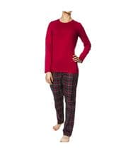 Tommy Hilfiger Tartan Pyjama Set Pink Pattern