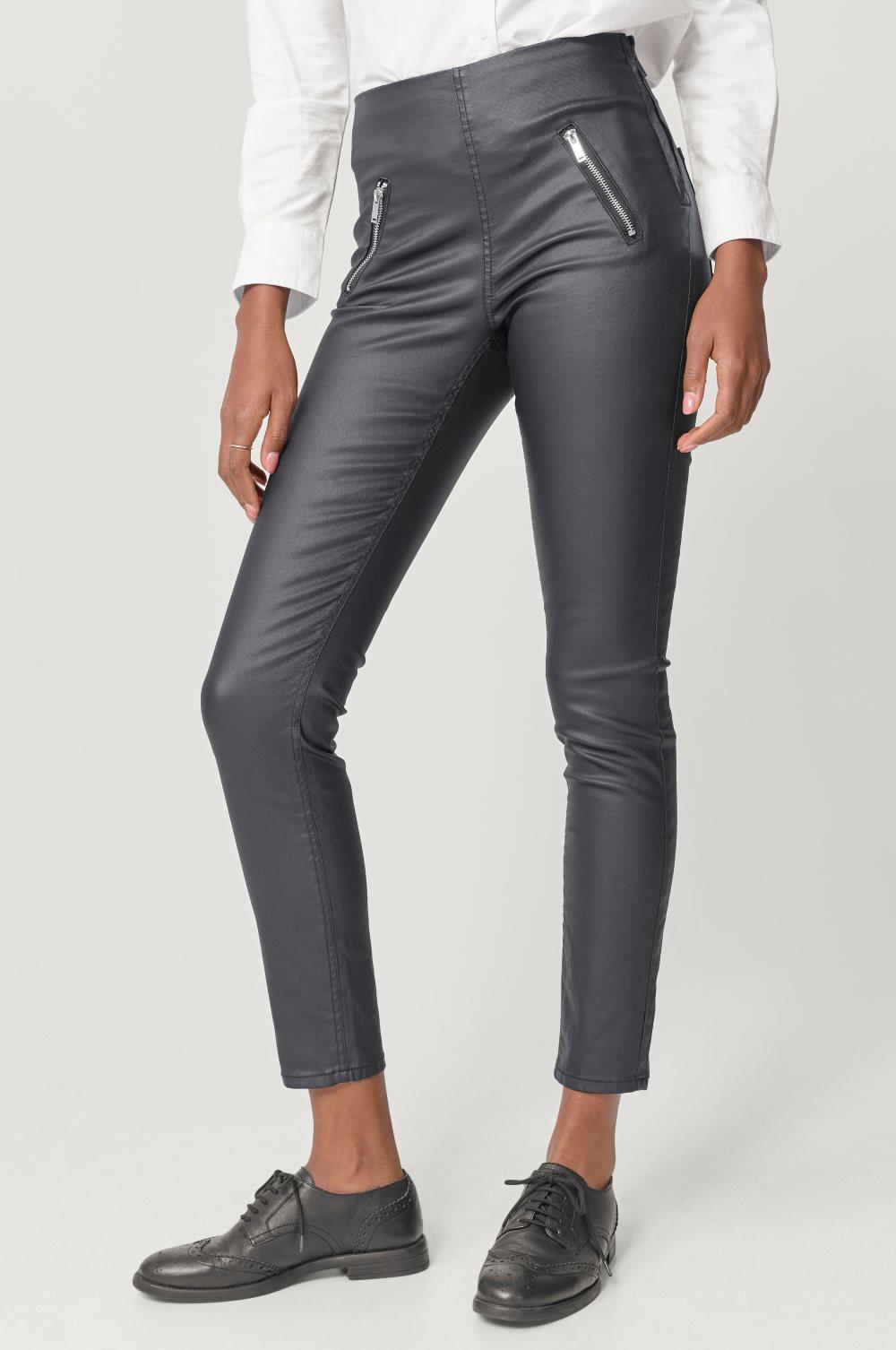 Bukse Edna Zip Coated