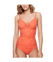 Chantelle Etincelle Underwire Covering Swimsuit Orange