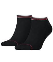Tommy Hilfiger 2-pack Men Iconic Sports Sneaker Sock Black