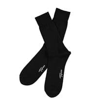 Topeco Men Socks Plain Dress Sock Black