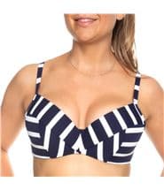 Femilet Indiana Bikini Top Moulded White/Navy