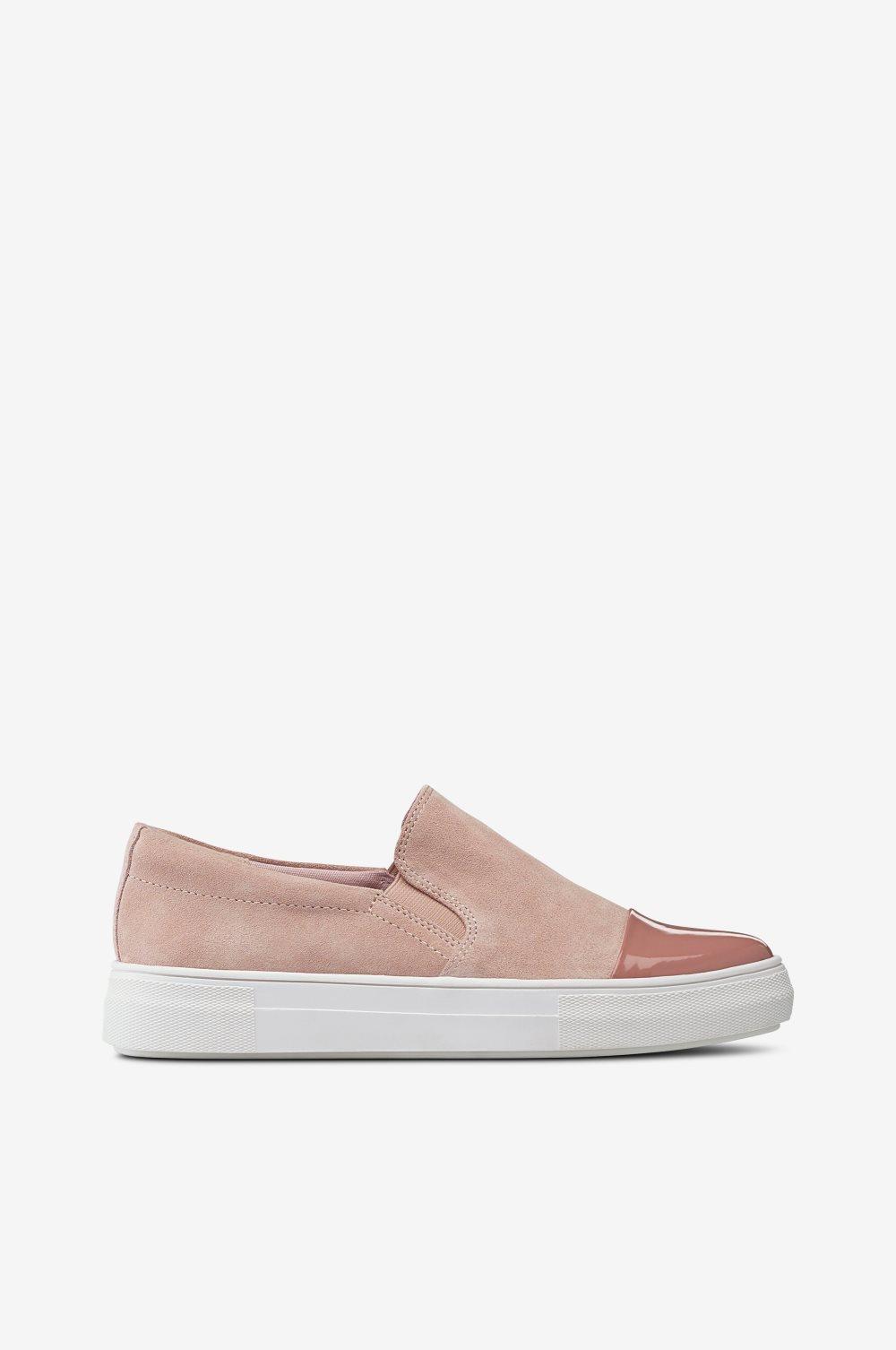 Sneakers Slip On Shiny Toe