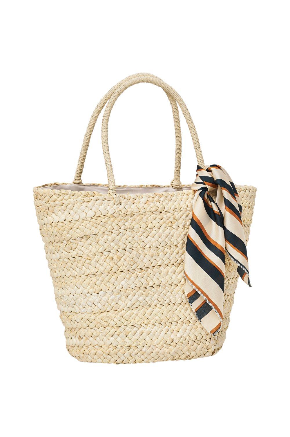 Taske Straw Scarf Bag