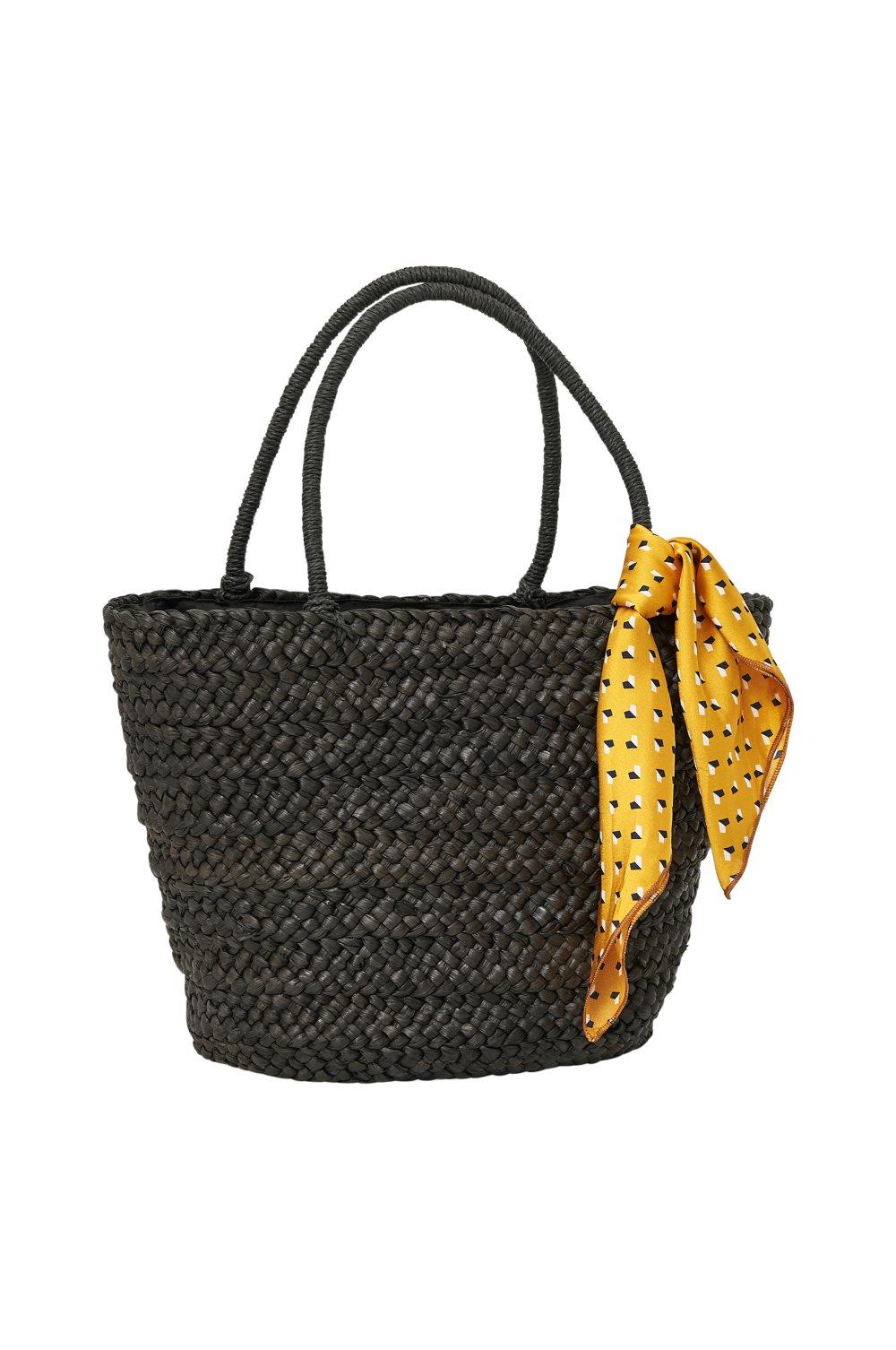 Taske Straw Scarf Bag