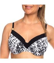 Femilet Honduras Bikini Top Full Cup Black/White