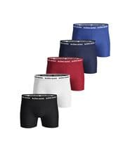 Björn Borg 5-pack Essential Shorts Solids Red/Blue