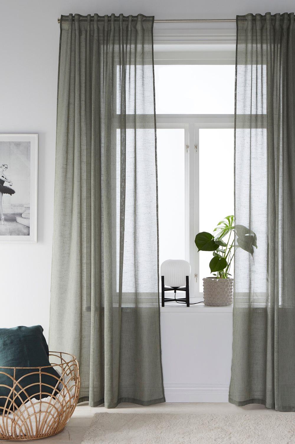 Emelie poimutusnauhaverhot, 2/pakk.