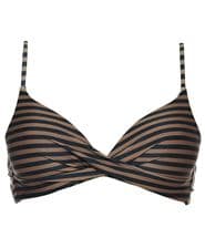 Scampi Bermuda Bikini Top Black/brown