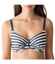 Primadonna California Bikini Top Full Cup Wire White/Navy