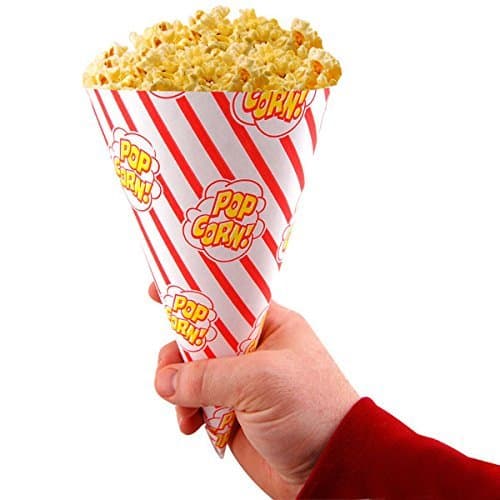 25-pack Popcornstrutar Pappersstrutar barnkalaset partyt popcorn