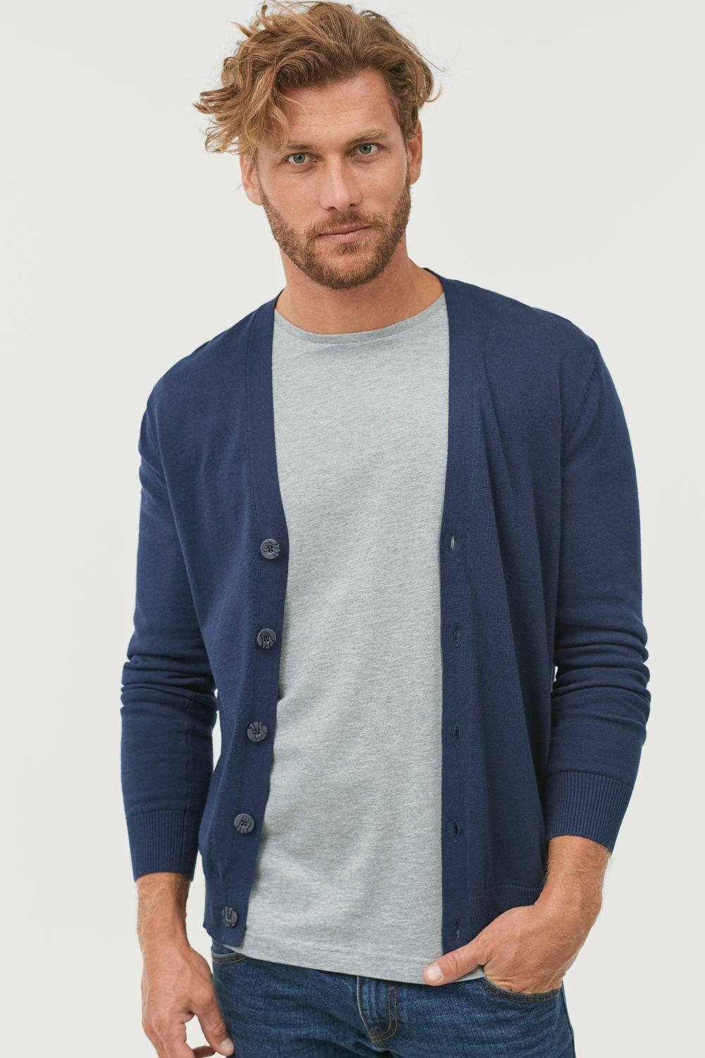 Cardigan, finstrikket