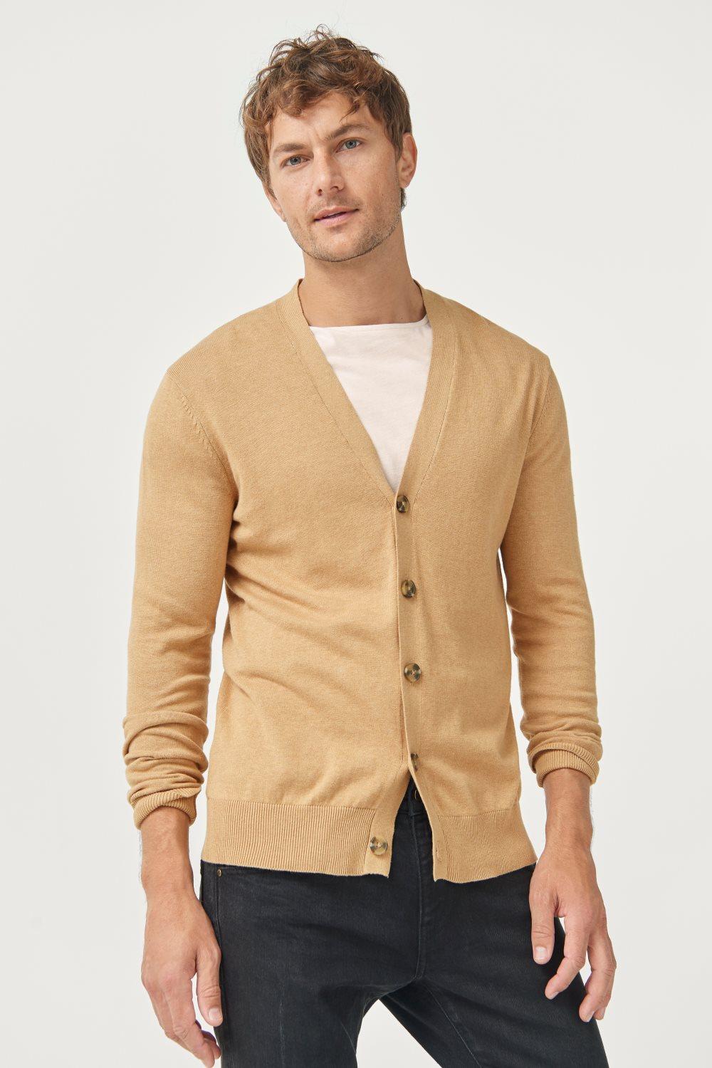 Cardigan, finstrikket