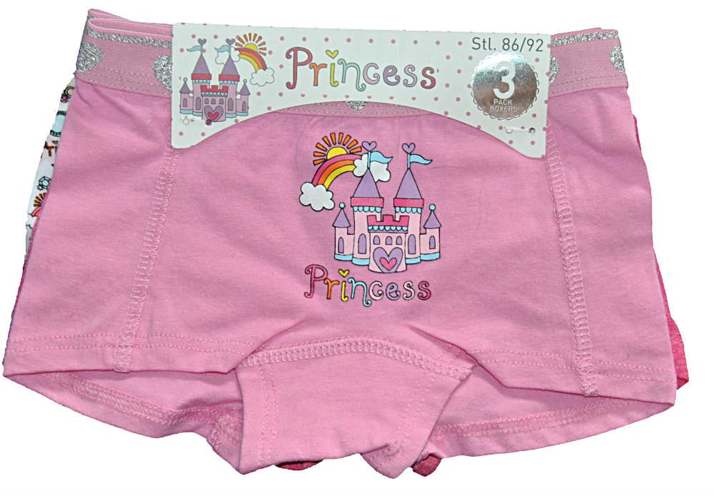 3 par boksebukser 86/92 cl - Princess