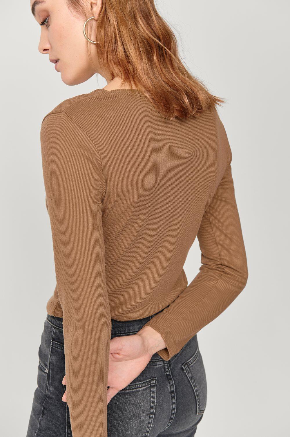 Topp Ginnie L/S Rib i lyocell