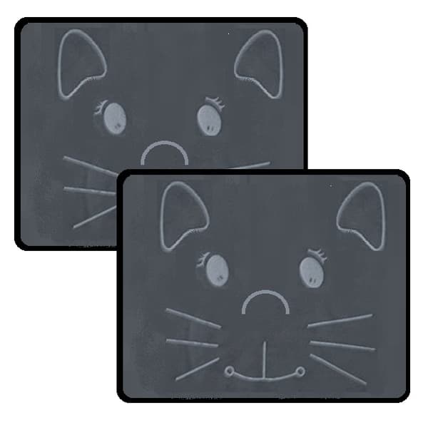 2-PACK SOLSKYDD MED SUGKOPPAR MED KATT MOTIV