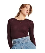 Pierre Robert X Jenny Skavlan Wool Long Sleeve Wine red