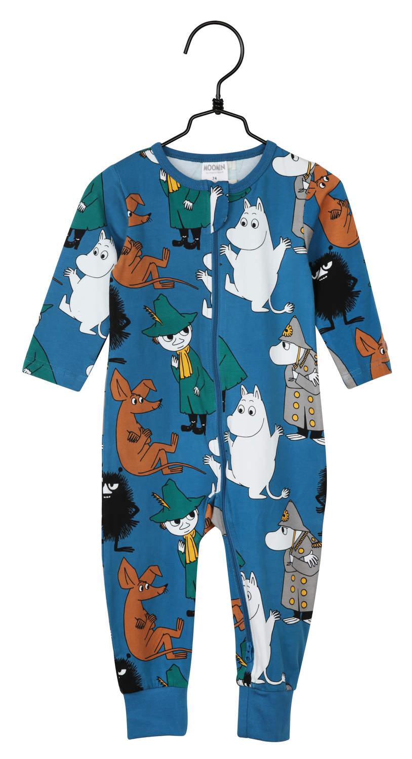 Mumin spejder pyjamas, blå Martinex