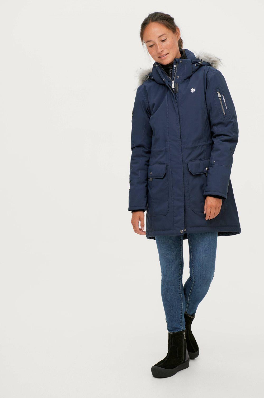 Parkas med avtagbar hette