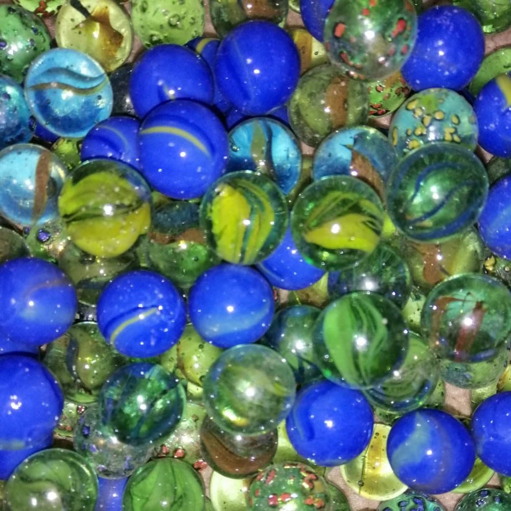 1,2KG Mixade Puttekulor / Glas Kulor / Spelkulor