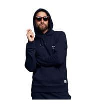 Frank Dandy Unisex Solid Hoodie Navy-2