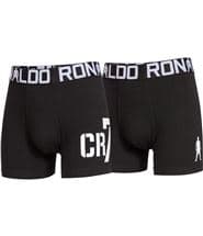 CR7 Cristiano Ronaldo 2-pack Boys Line Trunk Black