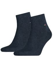 Tommy Hilfiger 2-pack Men Quarter Sock Blue