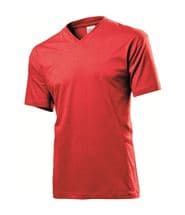 Stedman Classic V-Neck Men T-shirt Red