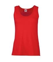 Fruit of the Loom Lady-Fit Valueweight Vest Red