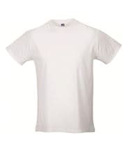 Russell Mens Slim Fit T White