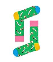Happy Socks Happy Socks Candy Cane Sock Green Pattern