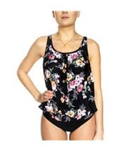 Damella Cate Floral Tankini Black floral