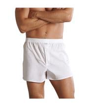 Jockey Woven Poplin Boxer Shorts White