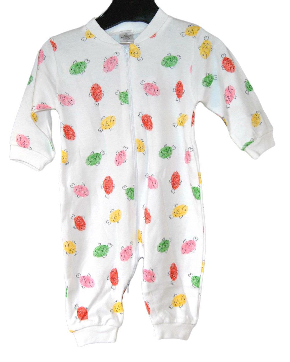 Pyjamasoveralls med Fisk, 62 cl, Fixoni