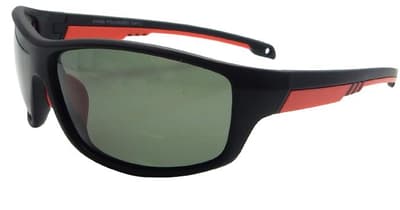Solglasögon P507-5 Bikerman Polariserad Svart/röd | Ink Fodral