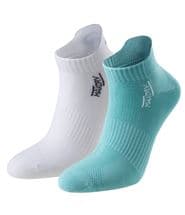 Pierre Robert 2-pack Low Cut Socks Women White/Green