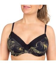 Femilet Honduras Underwired Bikini Bra Green Pattern