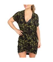 Femilet Honduras Beach Dress Green Pattern